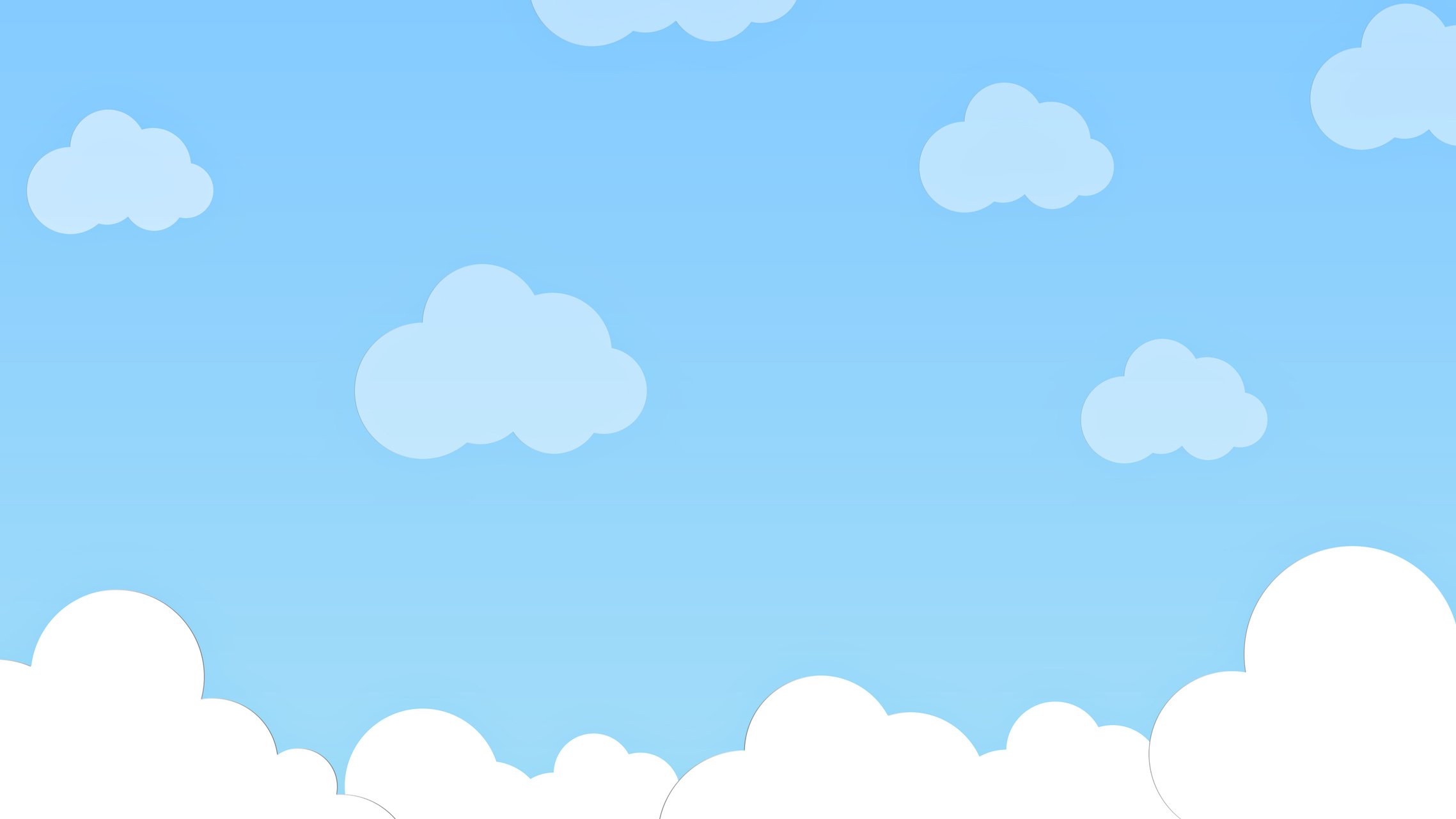 Blue Sky with White Clouds